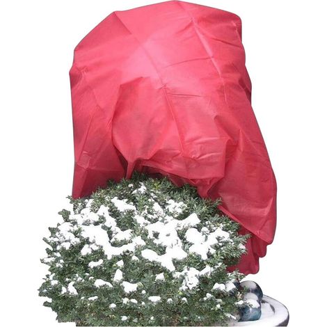 NOOR Wintervlies Winterschutz Vlieshaubefür Pflanzen, 1,6x5m, rot (1/5)