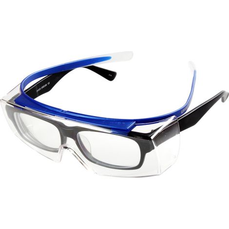 2pcs Surlunettes de Sécurité, Lunette de Protection Travail, Certifiées , Lunettes de Protection Anti-rayures Anti-buée , Branches Réglables, Enveloppantes