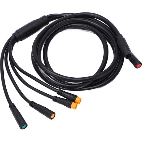 Lot 1-5 Connecteurs de câble pour batterie lithium vélo électrique en plastique caoutchouc pour contrôleur lampe frein affichage accélérateur (1/5)