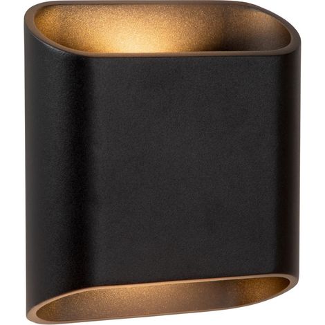 Applique murale intext led dim 2x5w 2700k ip65 noir - lucide - atila