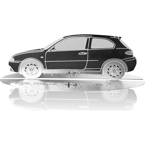 Modellino Sagoma Incisa Alfa Romeo 147 in Acciaio Inox (1/5)
