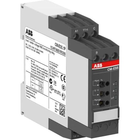 Relais Contrôle Tension Mono 3-600V 220-240 VAC1rt Vis 1SVR730831R1300 ABB 273083113