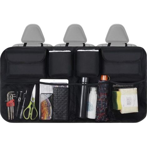 Organizador de maletero para coche, bolsa de almacenamiento plegable multiusos para coche, organizador de maletero para coche, negro (1/5)