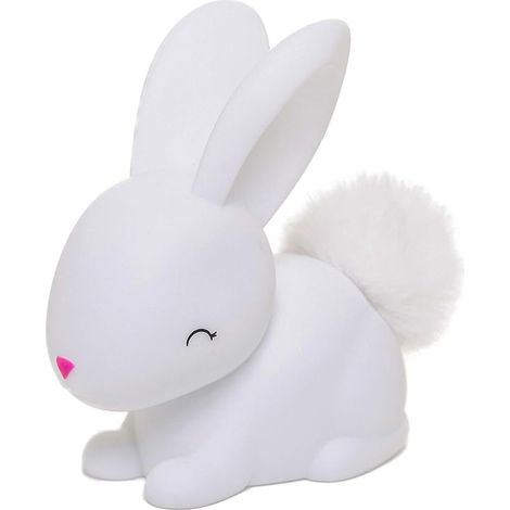 Mini LED Night Light White Rabbit Night Light for Baby and Kids Bedroom with Timer and Color Changing 473-01 (1/3)