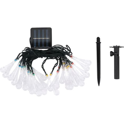 Guirlande solaire étanche IP65 2 modes lumineux extérieure 30 LED multicolore pour jardin (1/5)