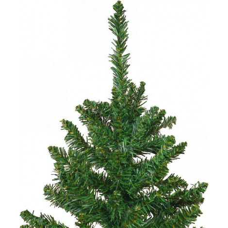 Sapin de Noël artificiel de 210 cm, 865 branches aux aiguilles imitation réalistes, sapin Nordmann vert plus vrai que nature, décoration de Noël festive pour la maison (sapin de Noël uniquement) (1/5)