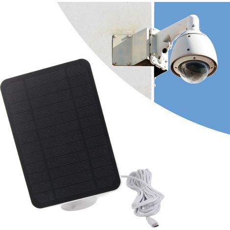 Stromsparende 4W 5V Video-Türklingel, kompatibel mit Arlo, Ring, Eufy und Blink, Solarladepanel, weißer Solarmonitor für den Außenbereich (1/5)
