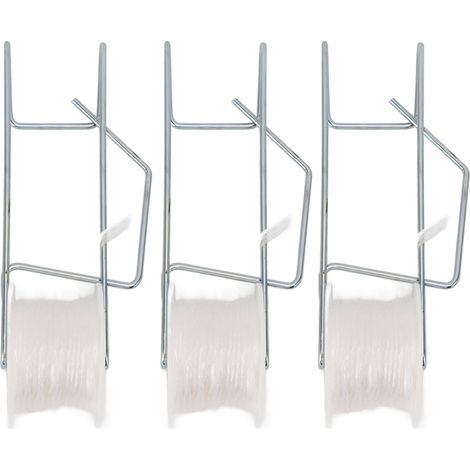 Lot de 6 crochets pour plantes grimpantes avec 15 m de ficelle en fil d'acier galvanisé, support stable pour plantes grimpantes et serres. (1/5)