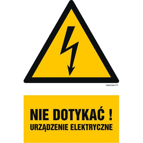 HA001 Ne pas toucher  Appareil électrique HA001 Ne pas toucher  Appareil électrique 150x225