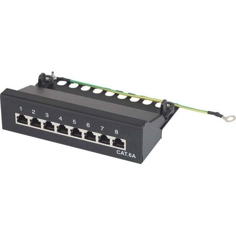 8 ports Boîtier de brassage CAT 6a 1 UH équipé X483461 (1/4)
