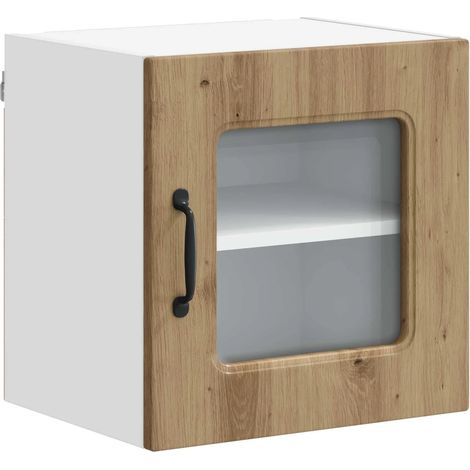 Armario de cocina rectangular moderno espacio de almacenamiento 40 x 31 x 40 cm madera noble roble artesanal 020053531 (1/5)
