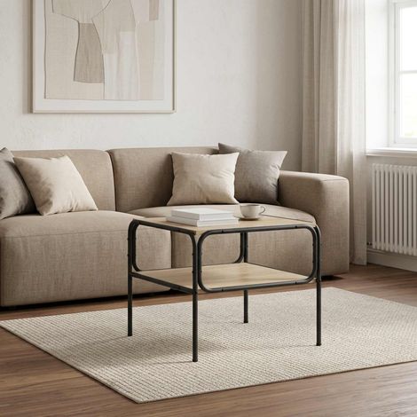 vidaXL Tavolo laterale Rovere Sonoma 100 x 50 x 46 cm (1/5)