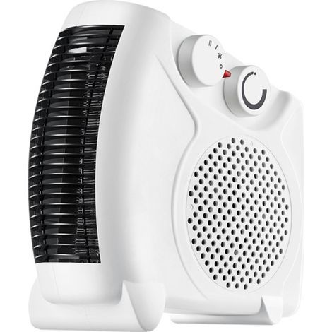Ce radiateur électrique portable dispose deux niveaux température,d'une fonction refroidissement et peut être placé verticalement ou horizontalement (1/5)