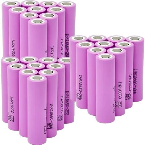 Batería de litio, capacidad de 3500 mAh, tasa de descarga de 20 A, 35E 3500 mAh - 30 unidades (1/2)