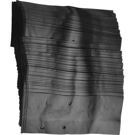 (17 x 25 cm)Lot de 100 sacs de pépinière en plastique pour la culture de fruits, légumes, plantes, fleurs, sacs de culture épais avec trous respirants