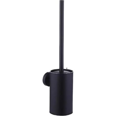 WC-Bürste und Bürstenhalter-Set, WC-Bürstenhalter für den Haushalt, wandmontierte WC-Bürste aus Edelstahl, geeignet für Badezimmer-Bodenaccessoires. (1/4)
