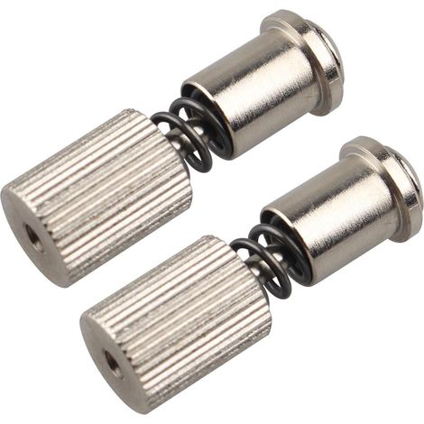 2 Pièces Vis Universelle de Changement de Pied de biche Pince à Ressort pour Machine à Coudre Accessoire de Remplacement Robuste et Résistant à la Rouille (Rayures Verticales) (1/5)