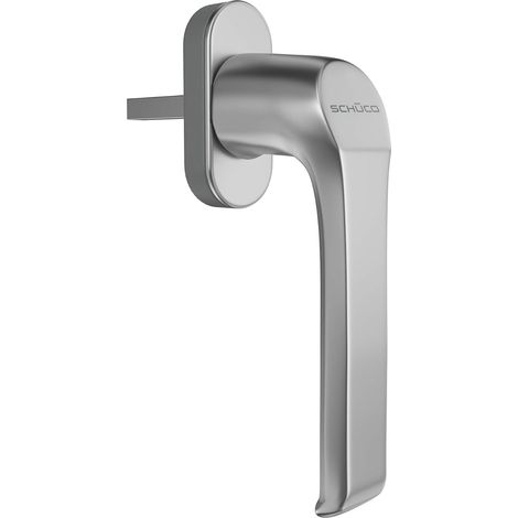 1 - Poignée de fenêtre - Acier inoxydable - Pour profil Corona CT 70 SI 82 Living MD - Ouverture gauche droite - Argenté - 43x37 mm