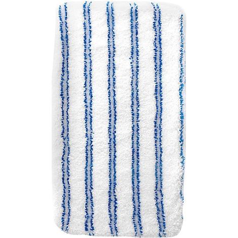 Lingette de rechange portable et lavable pour balai vapeur Simple Mop, en microfibre, compatible avec les têtes de balai O-cedar (rayures bleues et blanches).-33X6CM-Blue (1/3)