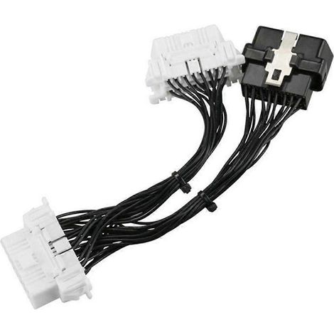Câble d'extension répartiteur OBD2 OBDII 16 broches en Y (un mâle vers deux femelles) (1/5)