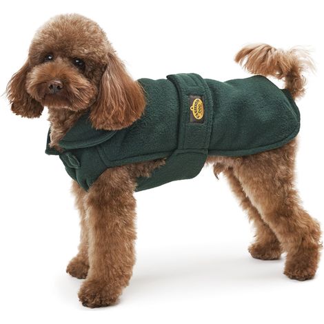 Fashion Dog Fleece-Hundemantel - Grün - 43 cm (1/4)