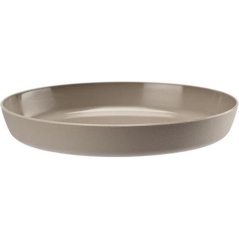 Soucoupe en plastique beige pour pot d'azalée 11 cm (1/3)