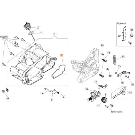 ORIGINAL OLEOMAC Dichtung für Kettensäge GST 360 50270081R