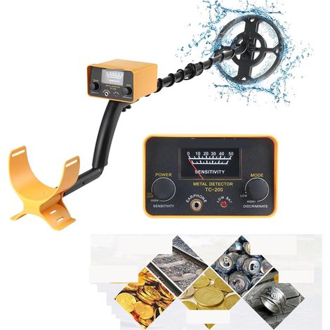 Détecteur de métaux pour adultes Détecteur de métaux de TC-200Y détecteur d'or de fer de fil souterrain traqueur réglable for la recherche de trésor Étanche professionnelle améliorée de plus grande pr (1/5)