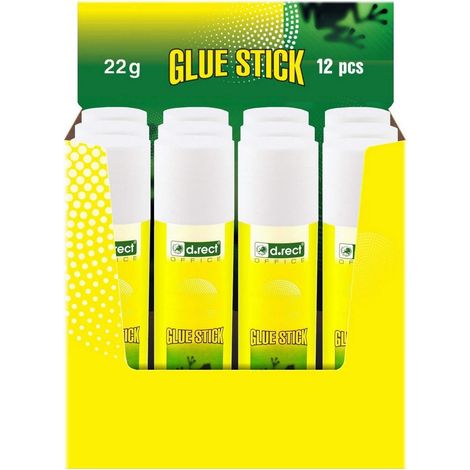 Bâton de Colle 22g – Colle PVA Résistante pour l’Artisanat et les Loisirs Créatifs – Adhésif pour l'École et le Bureau, Lot de 12 (1/5)