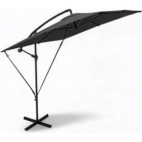 Parasol de jardin en métal Poliéster 247 x 247 x 256 cm (1/5)