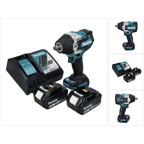 Avvitatore a impulsi a batteria Makita DTW 700 RG 18 V 700 Nm 1/2" XPT Brushless + 2x batteria ricaricabile 6,0 Ah + caricabatterie