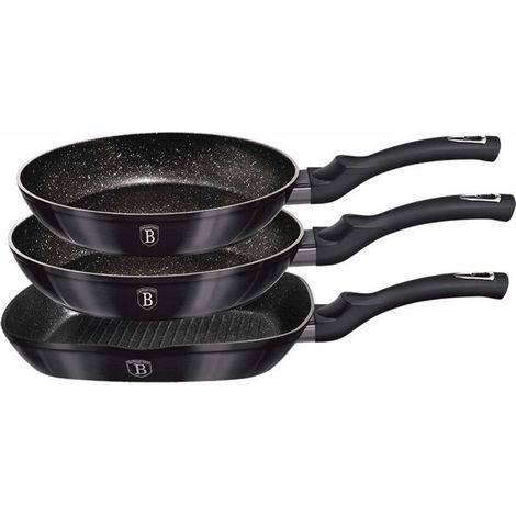 Zestaw 3 Platten Granit Berliner Haus BH-6904 Carbon PRO (1/4)