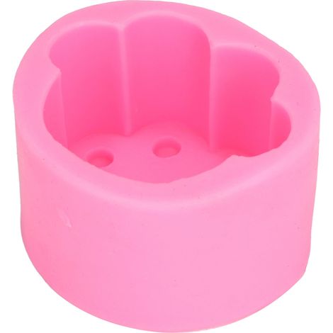 Moules en silicone faits main en forme de pattes de chat et de chien, pour gâteaux mousse, empreintes de pattes, gelée, pudding, bougies 3D à faire soi-même, savons artisanaux - Style 3 - Rose 19-227 (1/5)