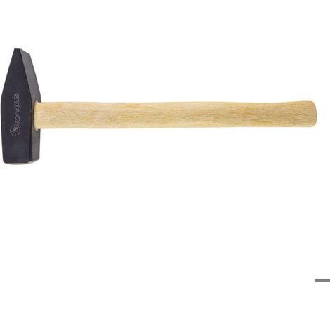 Marteau De Serrurier - Tête Acier 1000 G - Manche Bois Hêtre - Pour Atelier Et Bricolage - 1 Pièce