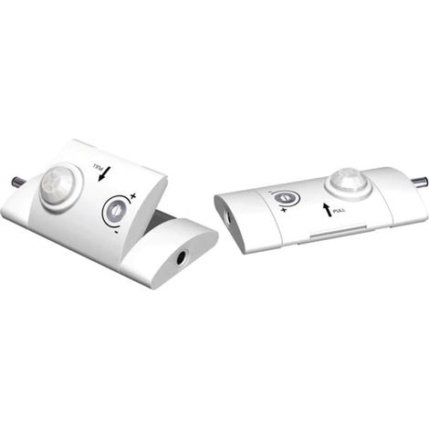 Détecteur de présence réglable LED Swing blanches (1/2)