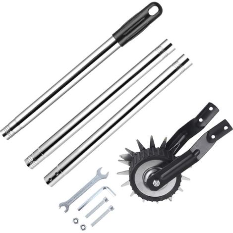 Coupe-Bordure Manuel avec Roue, 3 tiges d'extension, Coupe-Herbe (1/5)