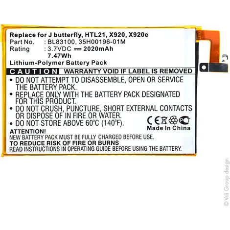 NX - Batterie téléphone, smartphone, GSM 3.7V 2020mAh - 35H00196-01M35H00196-04MBL8310035H00198-01M (1/3)