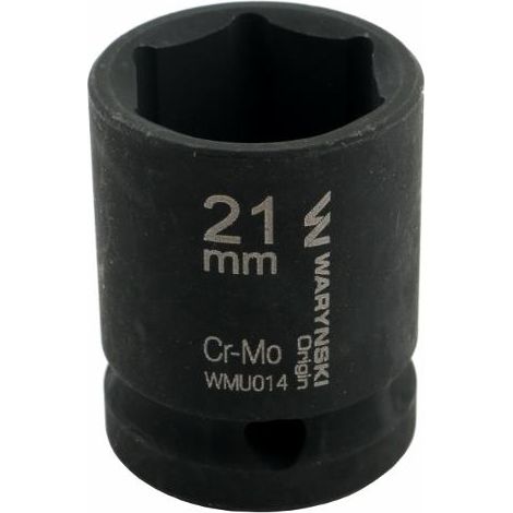 Vaso de impacto hexagonal 1/2". 21 mm. CrMo. DIN 3129. Waryński (1/4)