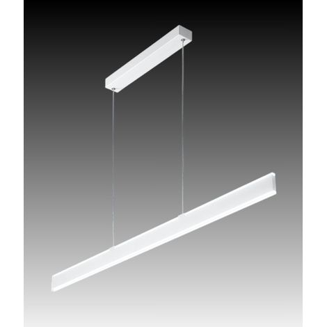 Suspension Led Série 6998 En Aluminium Blanc 48W 3648Lm Cct Sélectionnable Dimmable Diffuseur Satiné 121,6 Cm - Perenz Design Éclairage Chic (1/2)