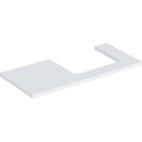 Geberit ONE placa de lavabo, recortable derecha, 105x3x47 cm,