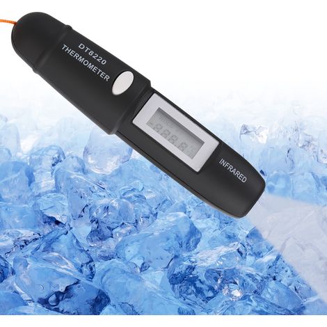 1 thermomètre infrarouge miniature sans contact avec affichage numérique LCD pour la mesure de la température IR (1/5)