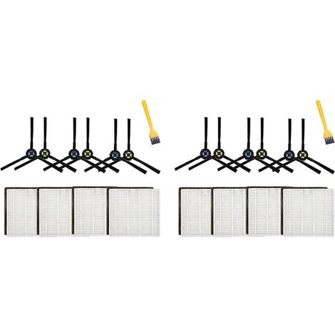 2 kits de rechange pour filtres de brosse latérale compatibles avec les robots aspirateurs iLife V8, V8S Plus, X750, X800, X785 et V80 Max. (1/3)