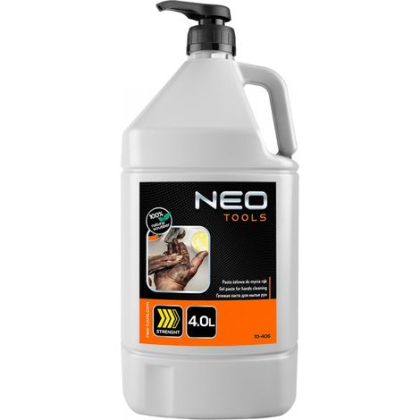 Gel, pâte jaune pour le lavage des mains, pour éliminer les saletés difficiles et très difficiles - bouteille de 4 l (1/4)