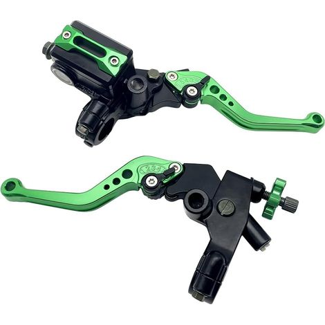 Levier d'embrayage Universel 7/8" 22mm Maître-Cylindre Pompe de Frein Réglable Compatible avec (vert) (1/5)