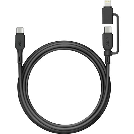 GP Câble USB USB-C®, Connecteur Lightning 1.50 m noir GPCBCXBPBKUSB964 (1/5)