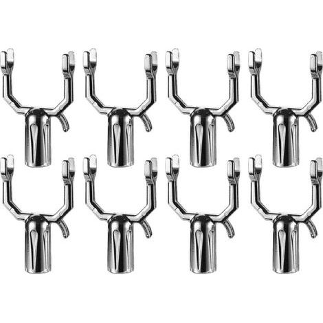 8Accessoires pour la tête de fourche à vêtements -pince métallique pour branche d'arbre -alliage d'aluminium (1/5)