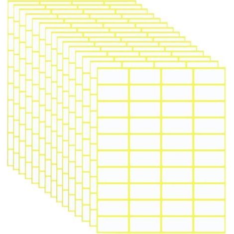 Self-Adhesive Labels - 600 Pack - 38 x 19 mm - Universal Self-Adhesive Labels for Price, Address, Home, Frozen, Office, Kitchen and Jam Labels (1/5)