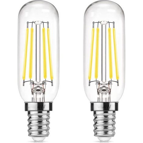 Ampoule LED E14 4W pour Hotte Aspirante, Équivalent 40W Incandescent, Forme T25, Filament Edison, Lumière Blanche 6000K, Lot de 2, Remplaçante Cuisine (1/2)