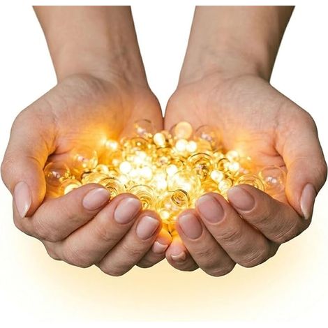 LED Lights for Balloons and Paper Lanterns Warm White - Mini Round Light Balls Wedding Birthday Christmas Decoration