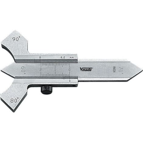Pied à coulisse de précision VOGEL, capacité 0-20 mm, échelle vernier 1/20 mm pour le soudage